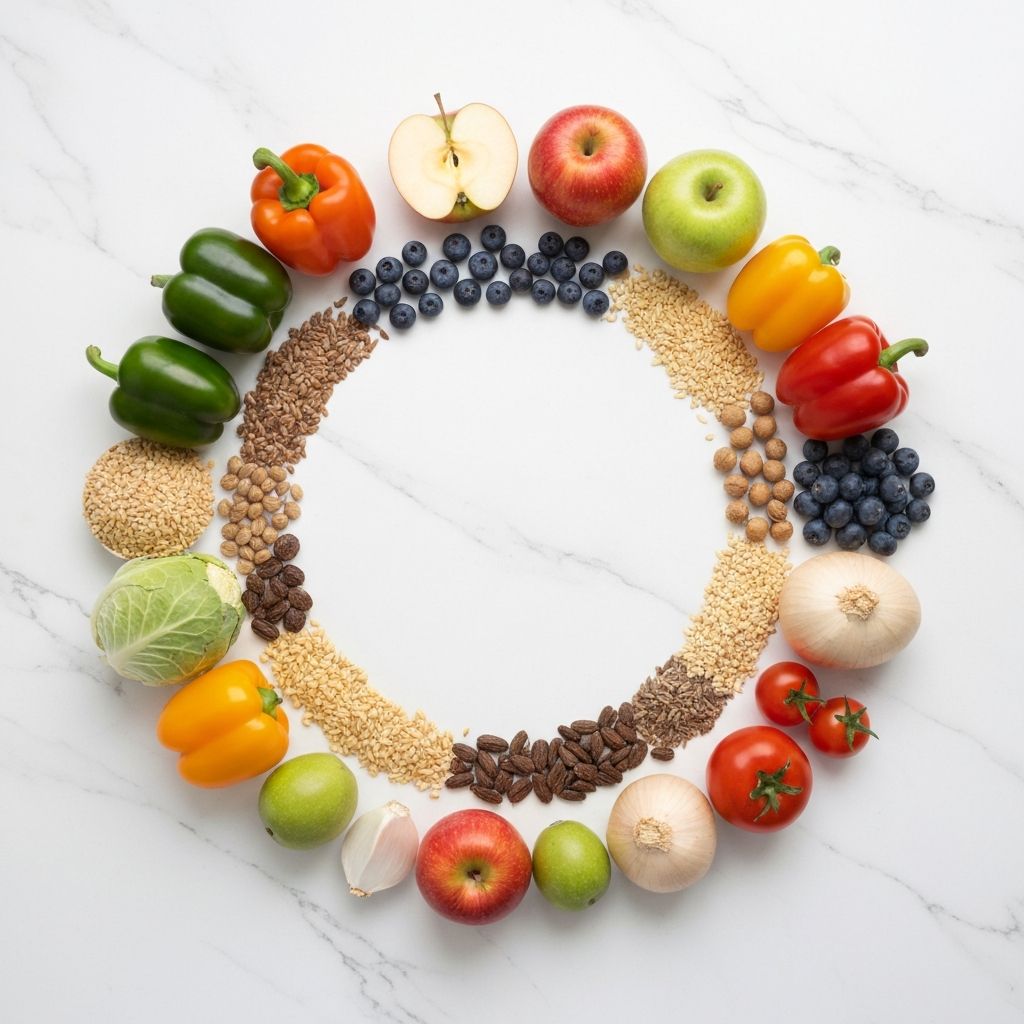 Harmonious circular composition of natural whole food ingredients